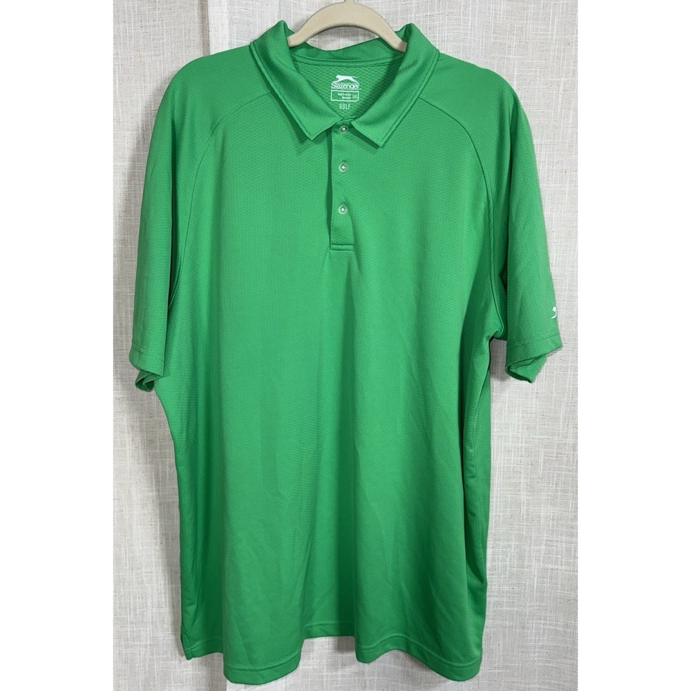 Slazenger Men's XXL 2X Golf Tech Performance Short Sleeve Polo Shirt Lot of 3 - Picture 4 of 15
